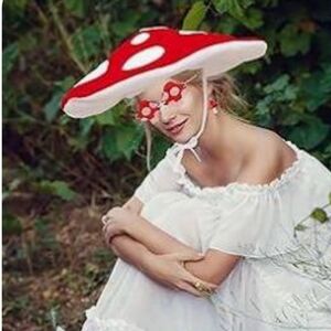 4/$15 Stylish Red Sunglasses Mushroom Cottage Core Style Boho Festival
